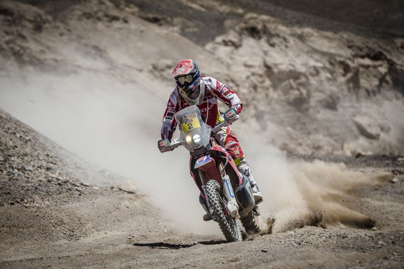 The Honda CRF450 RALLY and Joan Barreda continue to accumulate stage wins in the Dakar 2015