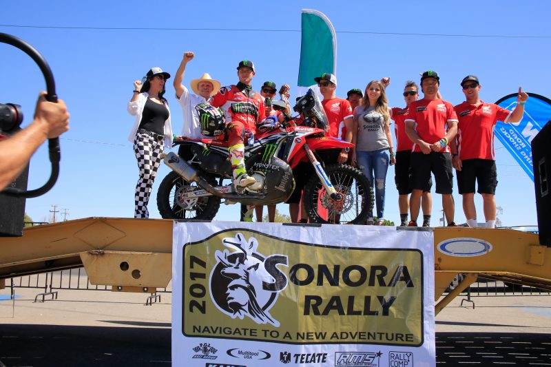 Monster Energy Honda Team kick off the 2017 season with a victory as Ricky Brabec wins the Sonora Rally