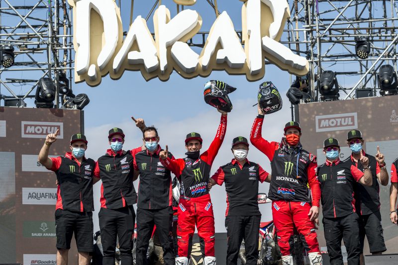 Honda one-two in the 2021 Dakar Rally: Kevin Benavides, champion, and Ricky Brabec, runner-up in the world’s toughest race