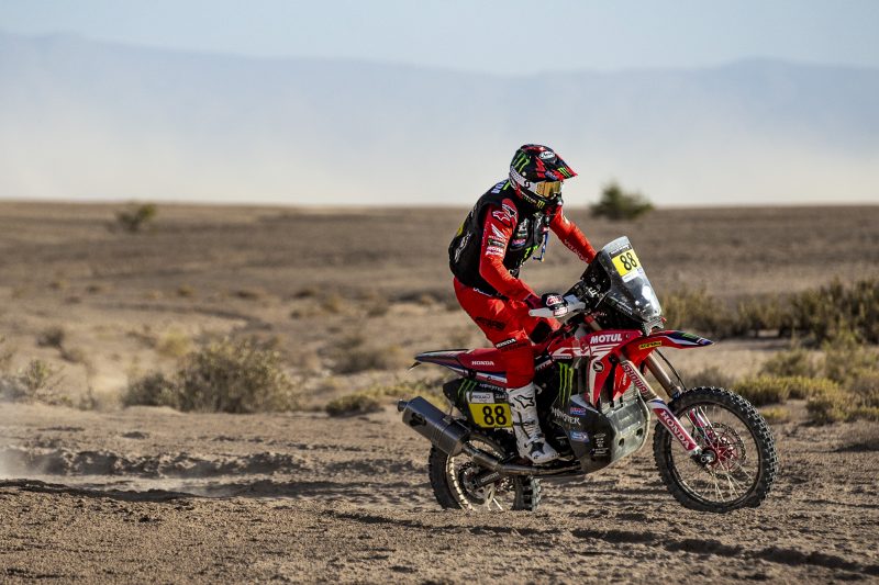 Monster Energy Honda Team podium lock-out in the first Rallye du Maroc stage